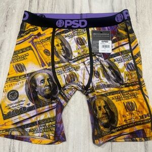 NWT Men’s PSD Boxer Briefs “Money Scribe” Sz Med
